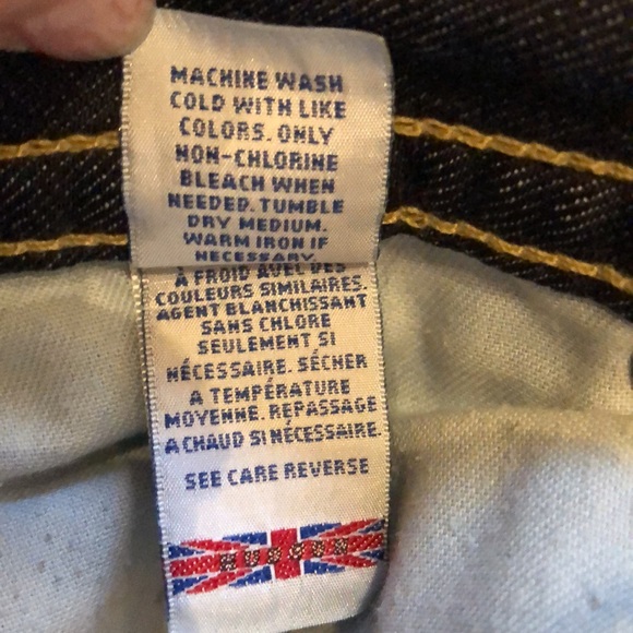 🇬🇧Hudson Button back pocket wide boot leg belt loops comfy jeans - Picture 6 of 12